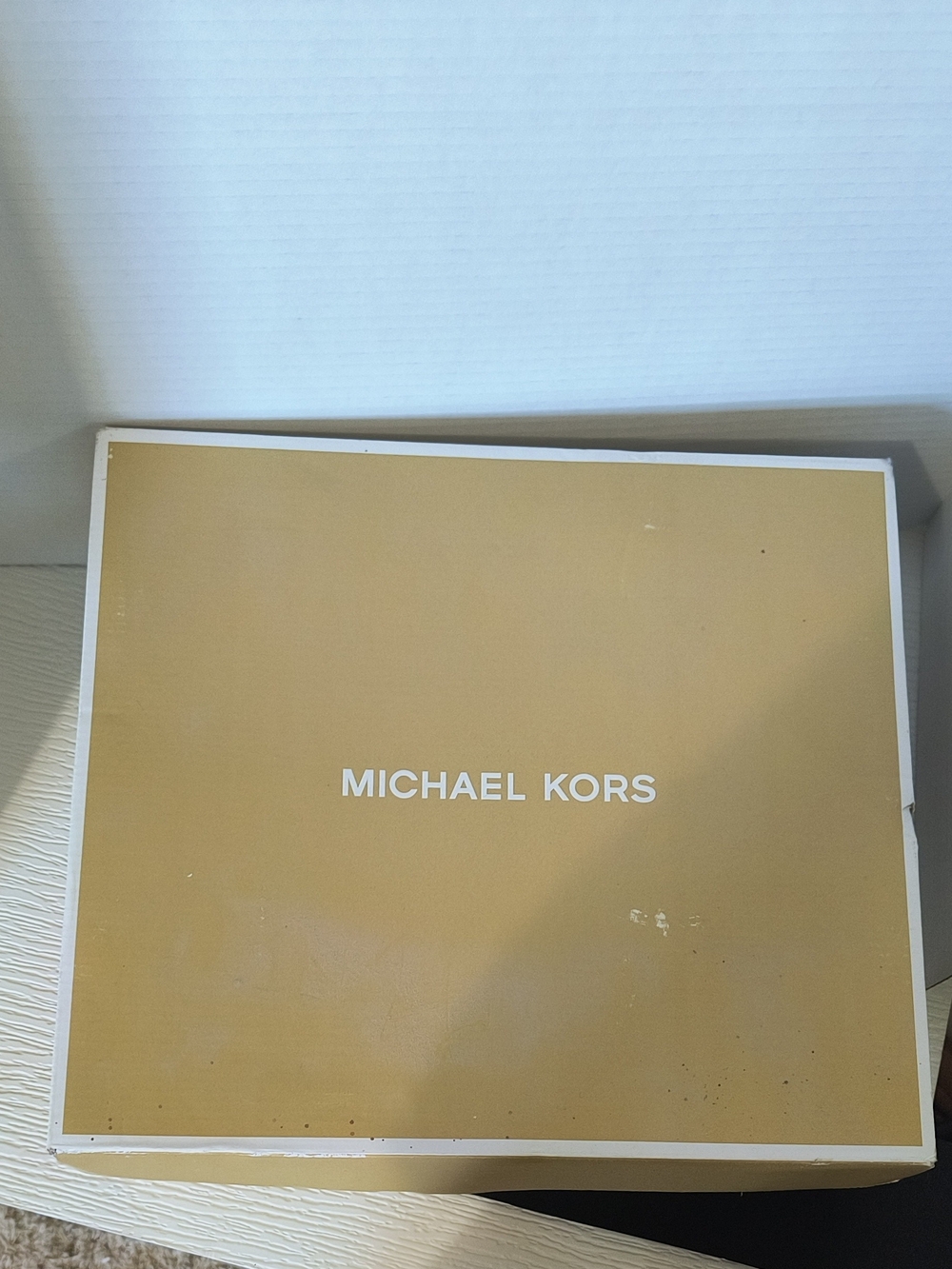 Michael Kors Black Patent Leather Lace-Up Combat Boots with Gold Hardware - Picture 6 of 7